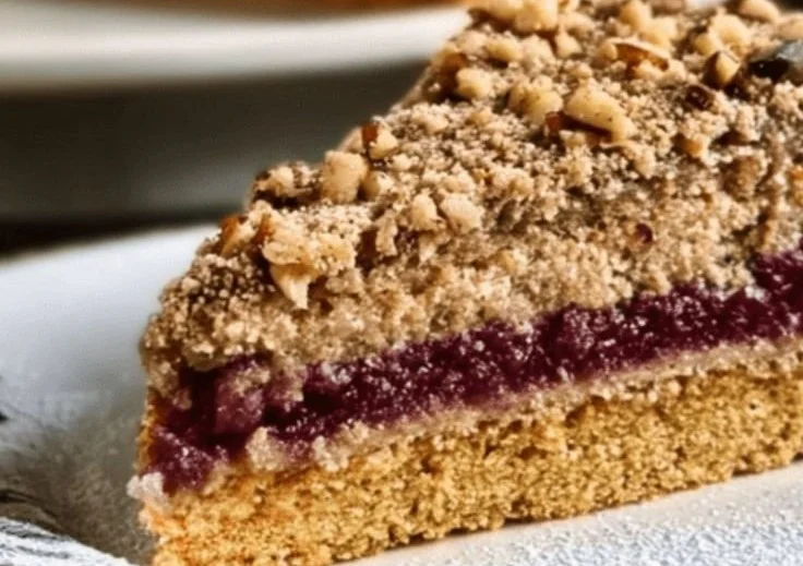 Zimt Pflaumen Kuchen frisch gebacken, ideal für den Herbst.