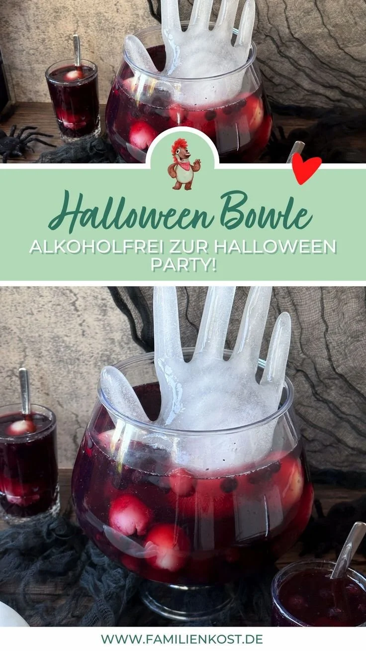 Alkoholfreie Halloween Bowle für Kinder - perfekte Rezepte für Halloween 2024