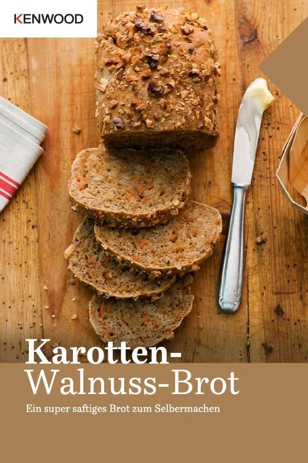 Frisches Karotten-Walnuss-Brot aus gesunden Zutaten