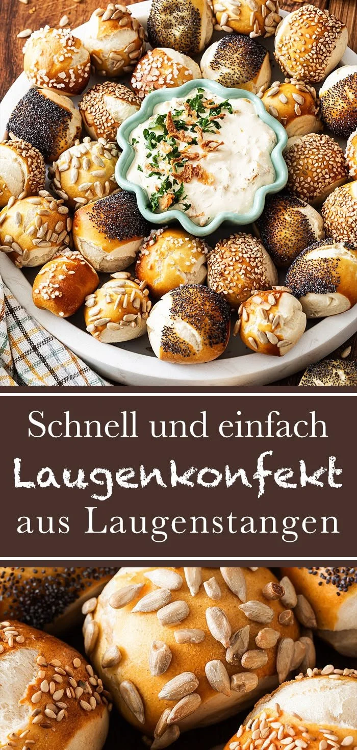 Laugenkonfekt aus TK Laugenstangen, ideales Fingerfood für jeden Anlass.