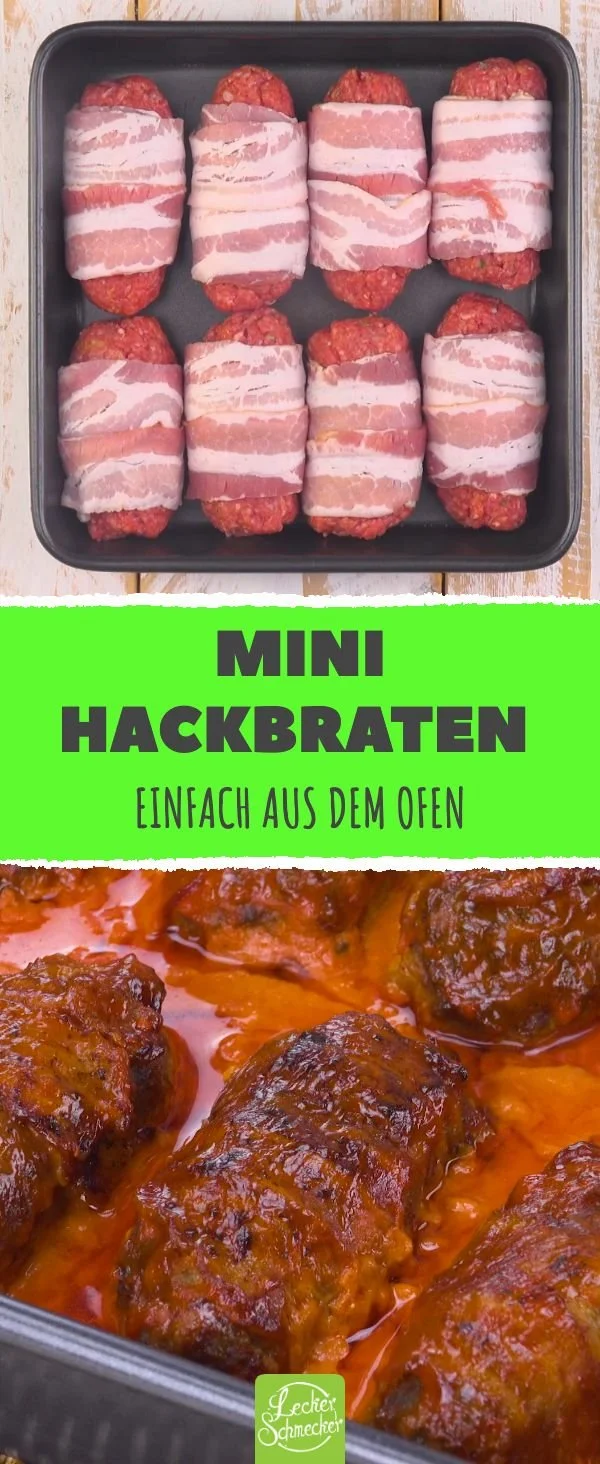 Mini-Hackbraten aus dem Ofen mit köstlicher Soße