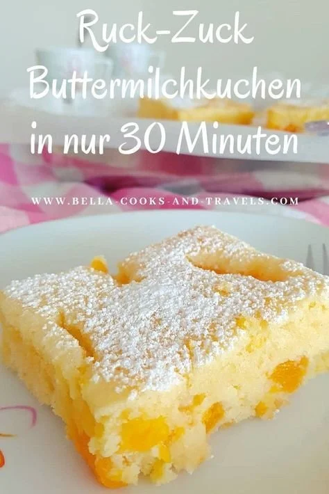 Ruck-Zuck Buttermilchkuchen Rezept auf Bella-cooks-and-travels