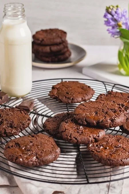 Leckere Schoko-Cookies frisch aus dem Ofen, ideal für jeden Anlass